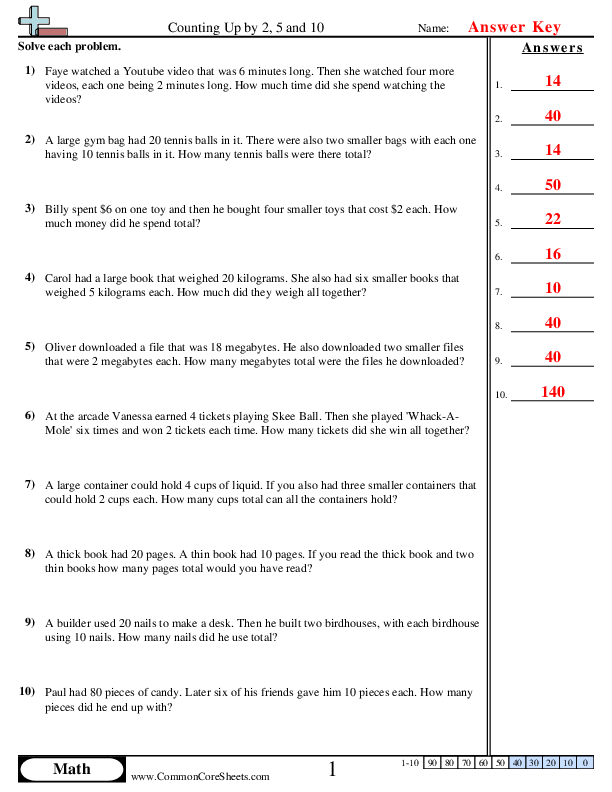  - counting-up-by-2-5-and-10-word worksheet