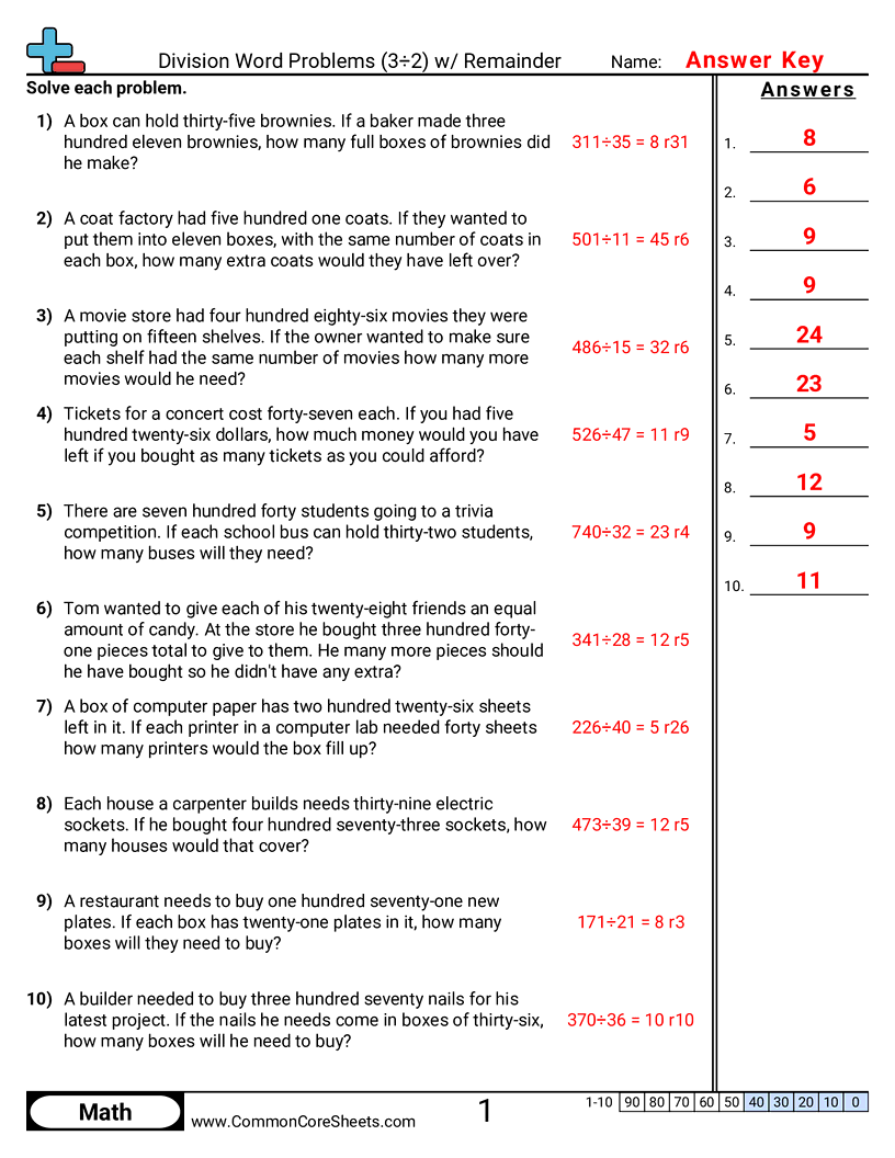 5.N.2.2 Worksheets - 3-d-2-with-remainder worksheet