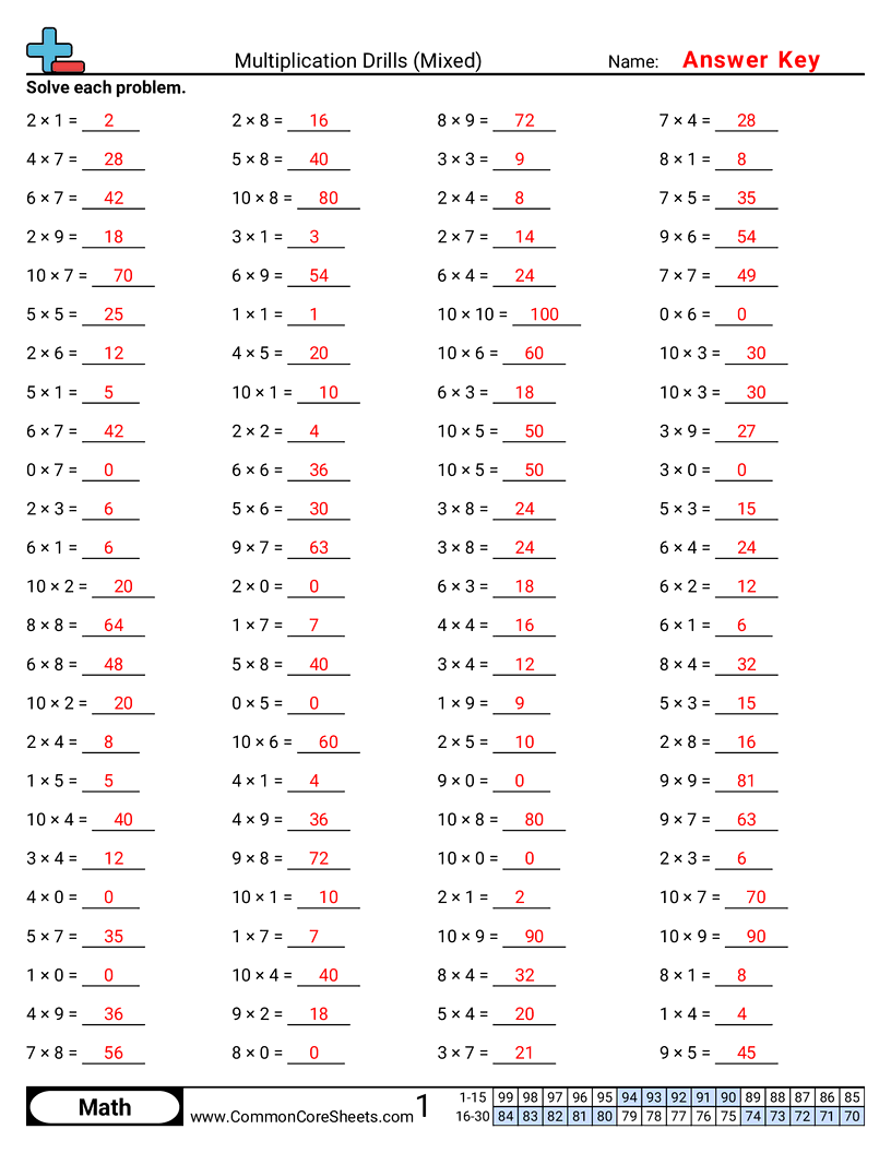  - mixed-horizontal worksheet