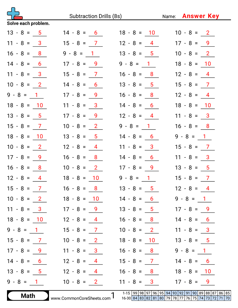  - 8s-horizontal worksheet