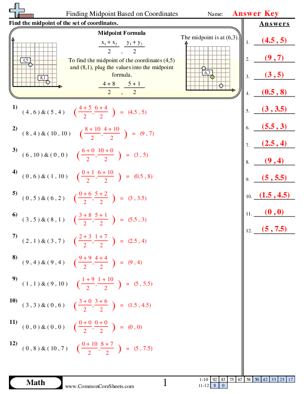  - finding-midpoint-based-on-coordinates worksheet