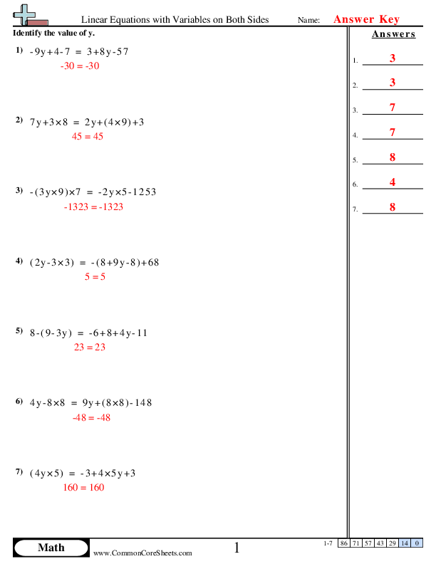  - linear-equations-with-variables-on-both-sides worksheet