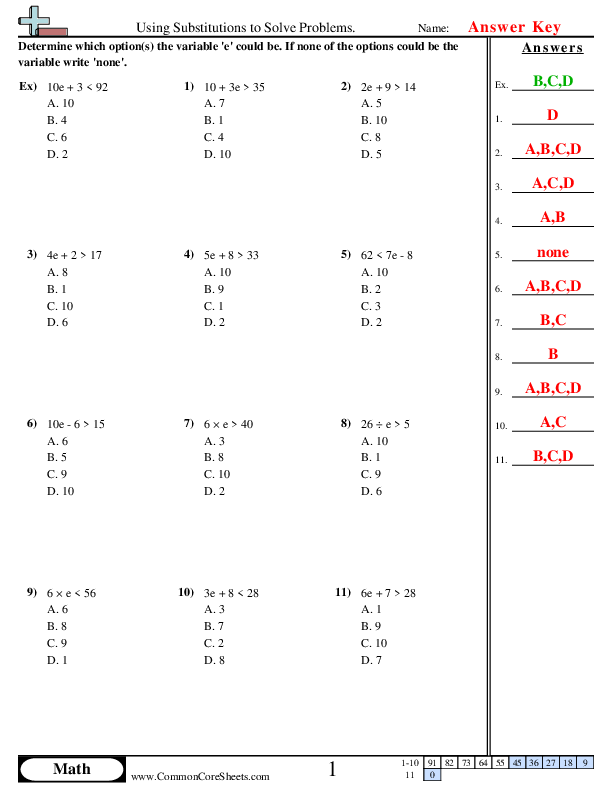  - using-substitution-to-solve-problems worksheet